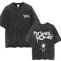 Rock Band My Chemical Romance men's Retro cotton Washed Tshirt man Women's oversized Y2K Punk Distressed‌ Tee Casual streetwear