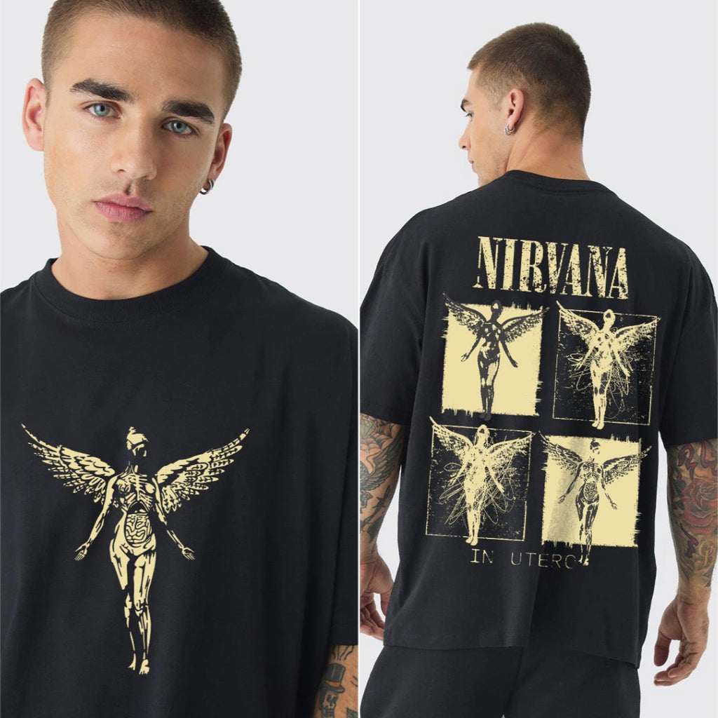 Nirvana Band 2026 Vtg shirt Unisex Cotton Y2k Oversized Fashion Popular Men‘s Women's T-Shirt Tee High-Quality Tops Fans Gifts