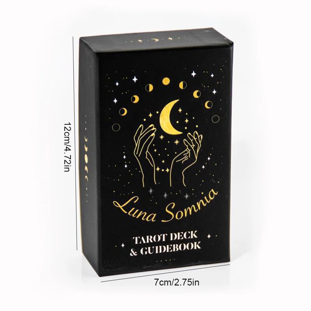 78 Cards/Deck Shores Of Moon Luna Somnia Tarot Complete Full Deck Starry Dreams Celestial Astrology Witchy Divination Tool Gifts
