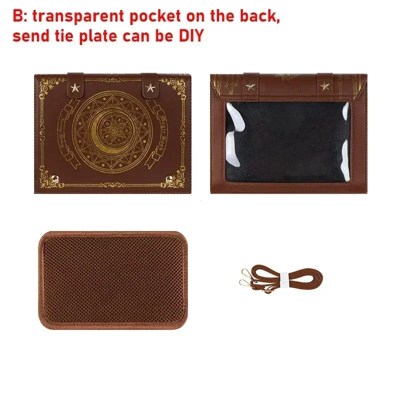 Lolita Y2K Star Moon Magic Book Shoulder Ita Bag Women's Girls Gothic Vintage Mini Backpacks Fashion Cute Crossbody Handbags