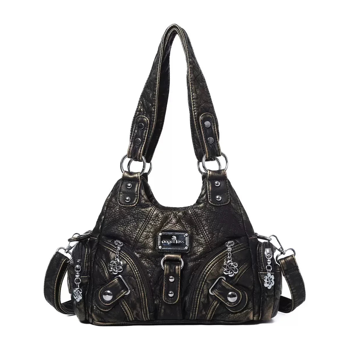 Angel Kiss Soft Tote Bag Women Handbags Small Top-handle Fashion Satchel Multi-Pockets Crossbody Shoulder Bag Hobos Phone Pack