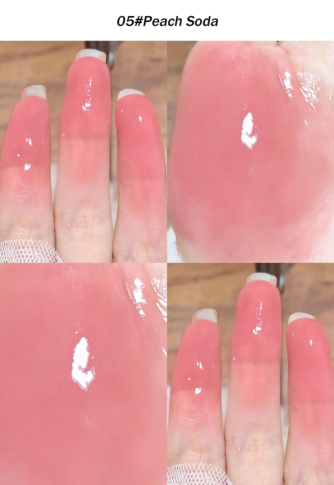 Water Light Lip Gloss Purple Mulberry Mirror Glass Lip Glaze Moisturizing Plump Lip Non Stick Cup Waterproof Long Lasting Makeup