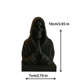 A dark aesthetic, black death skull decoration-Gothic art decoration is suitable for study/Halloween/secret room decoration.