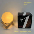 3D Printed Moon Lamp LED 16 Colors Rechargeable Night Light Touch The Moon Children's Night Light Home Decor Birthday Gifts