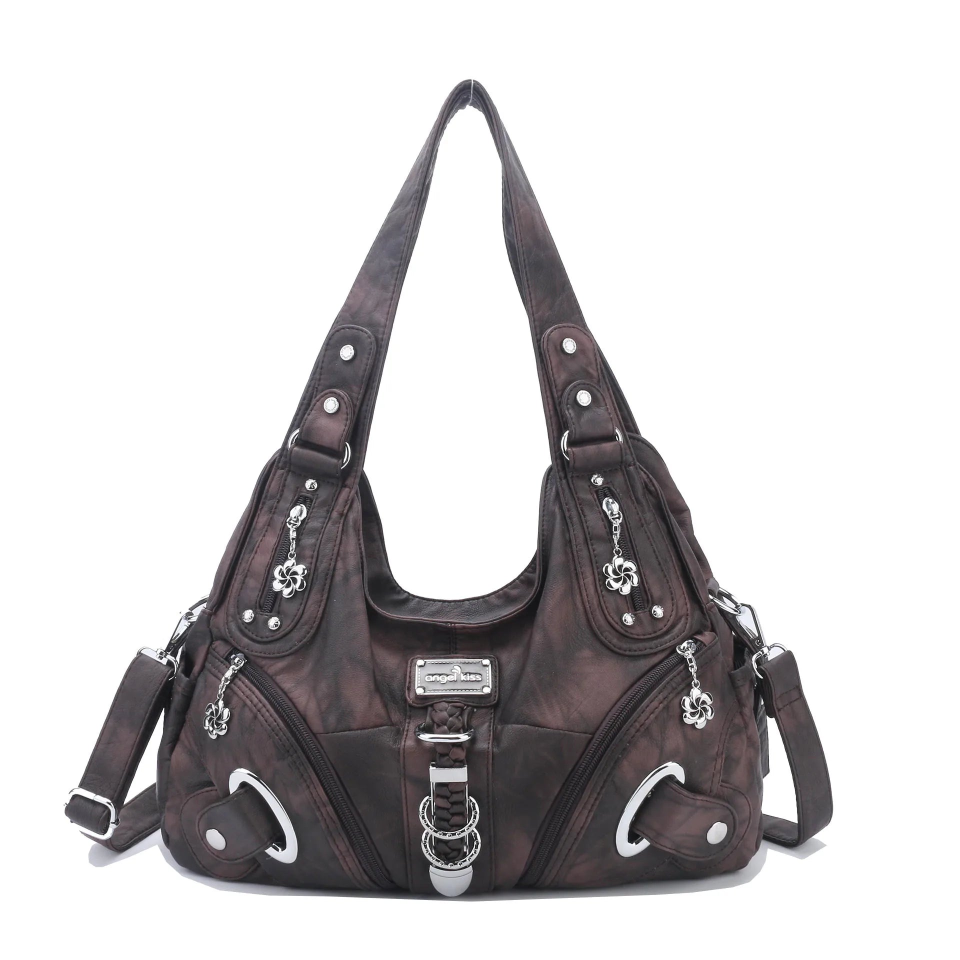Angelkiss Frauen Handtaschen Mode Schulter Tasche Große Tote Top-griff Shopping-Pack Multifunktionale Satchel Dame Geldbeutel