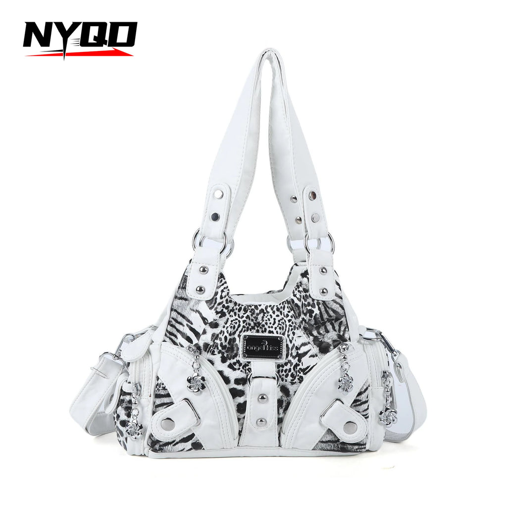 Angel Kiss Soft Tote Bag Women Handbags Small Top-handle Fashion Satchel Multi-Pockets Crossbody Shoulder Bag Hobos Phone Pack