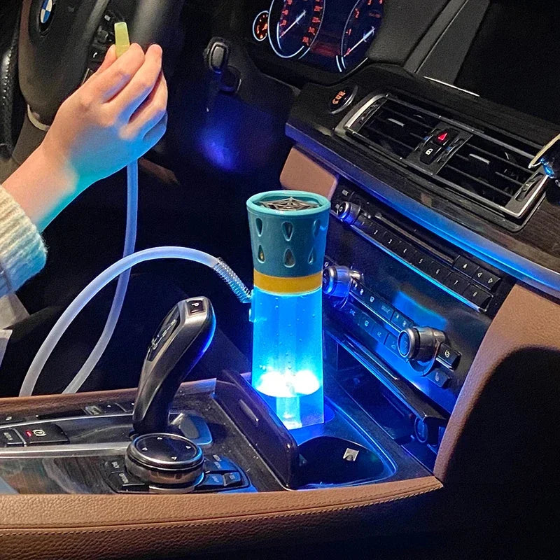 LED Arabic Cup Portable Shisha Hookah Fashionable Removable  Holder Handheld Car Hookah Household  In The Car