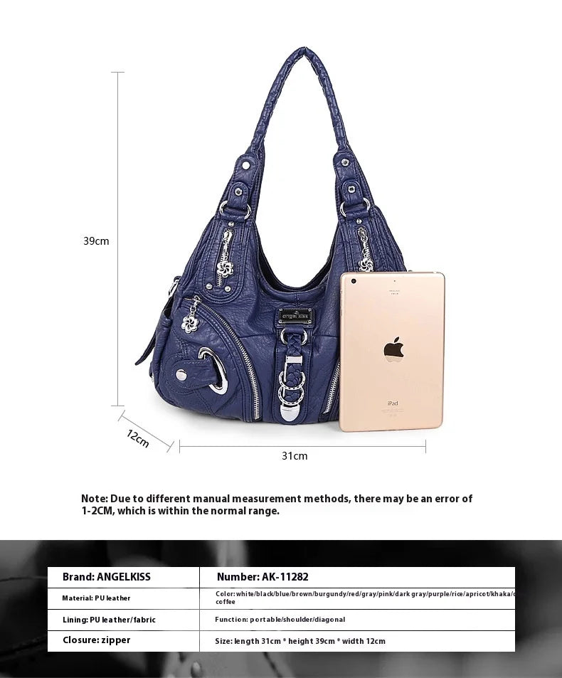 Angelkiss Frauen Handtaschen Mode Schulter Tasche Große Tote Top-griff Shopping-Pack Multifunktionale Satchel Dame Geldbeutel