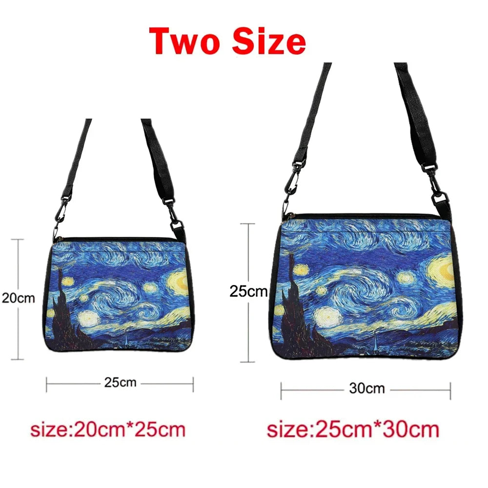 Fantasy Magic Tree Double-sided Printed Shoulder Bag, Daily Travel Shopping Bag Casual Crossbody Bag 5.21