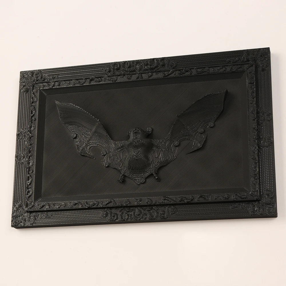 Cross-Border Gothic Dark Style 3D Bat Relief Decorative Frame For Dark Retro-Style Home Wall Decoration Scenario