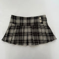 Summer Mini Skirts For Woman Vintage Korean Fashion Red Plaid Skirt Women Y2k Clothes Skirts Buttons Pleated Skirts Preppy Style