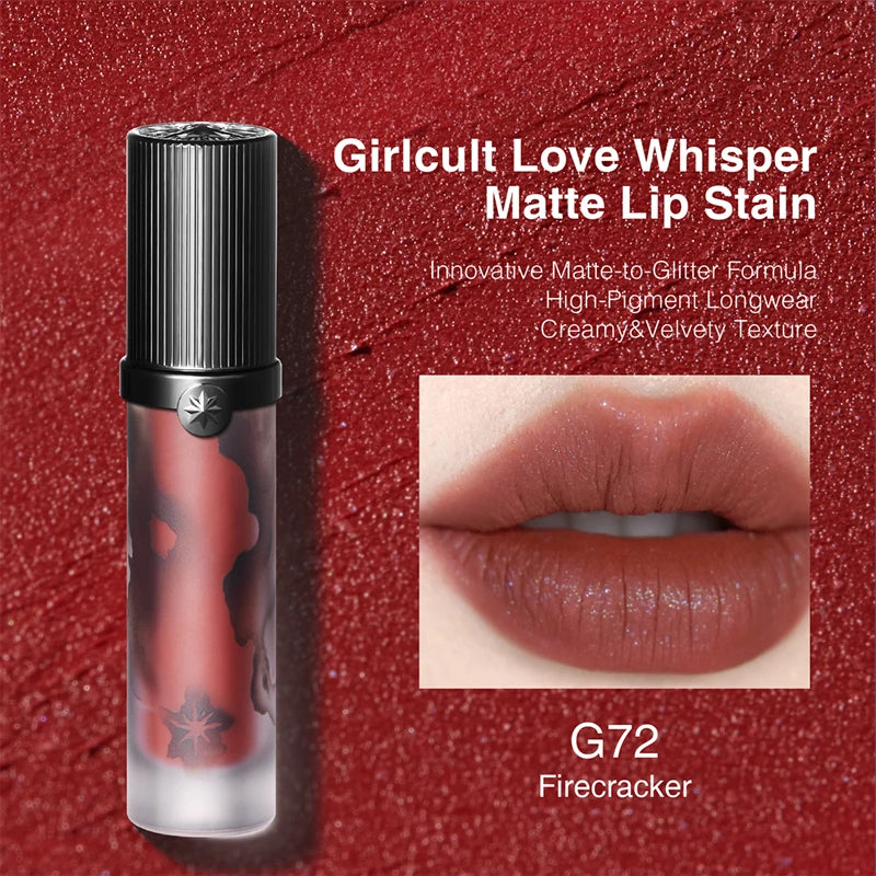 Girlcult Lip Cream Mud Thin Matte Soft Mist Velvet Liquid Lipstick Longlasting Transfer Proof 3.8g Makeup Cosmetics