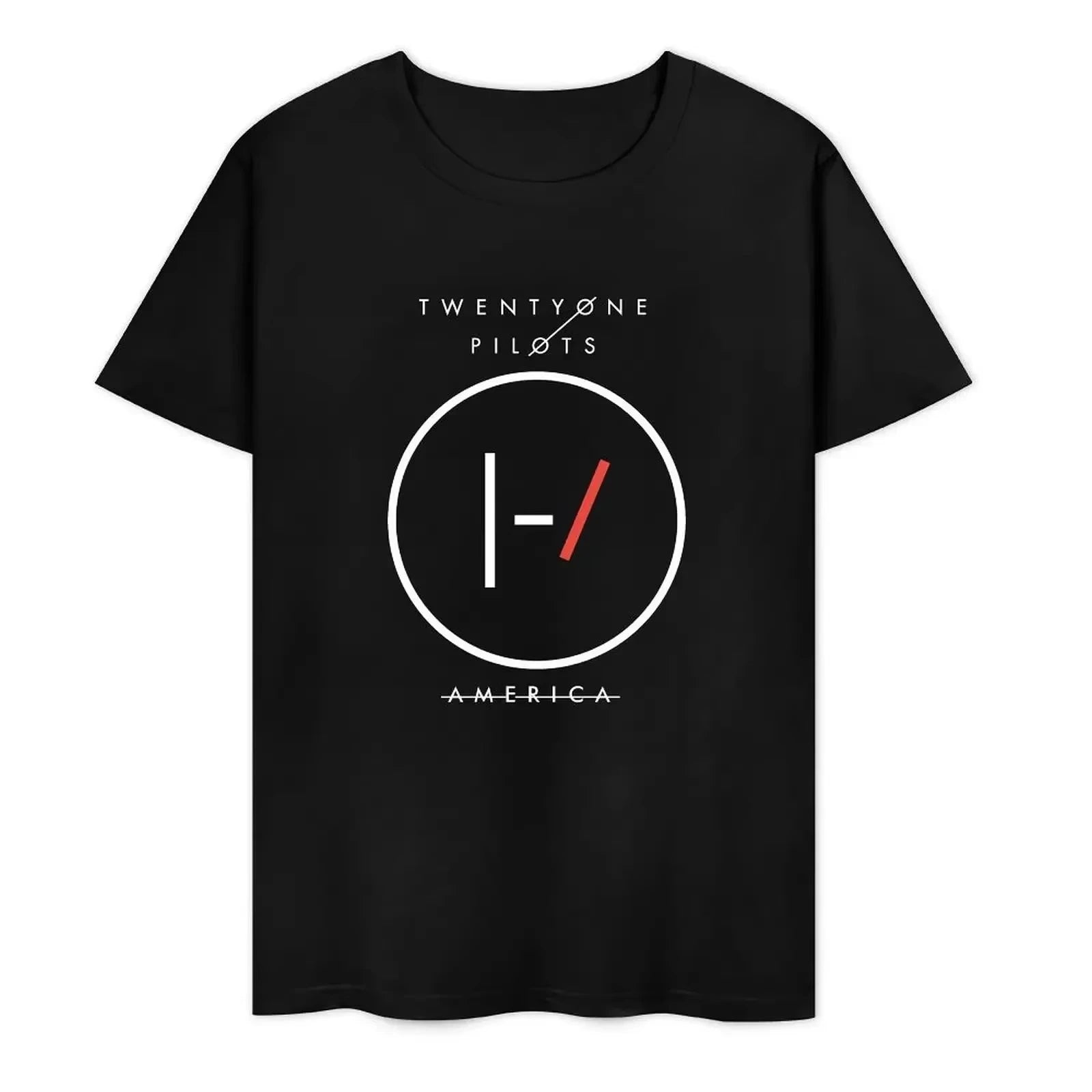 Twenty One Pilots Band World Tour Back T-shirt Women Men Short Sleeve Oversized Rapper Hip Hop Punk Street Harajuku Unisex Tees