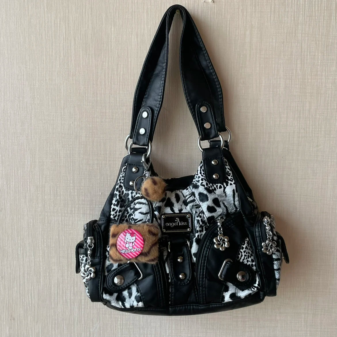 Angel Kiss Soft Tote Bag Women Handbags Small Top-handle Fashion Satchel Multi-Pockets Crossbody Shoulder Bag Hobos Phone Pack