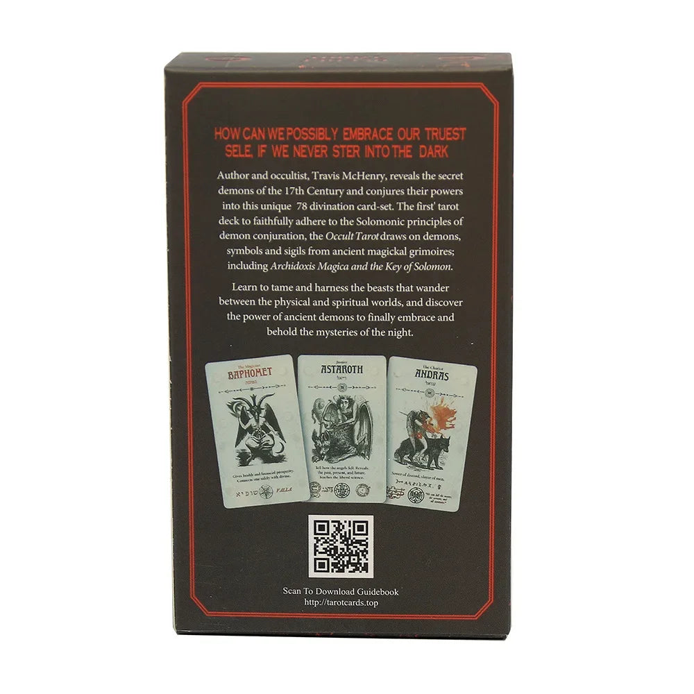 NEW Occult Tarot Cards Set A 78 Deck Oracle Card Family Party Playing Cards Board Solomonic Ancient Magickal Grimoires