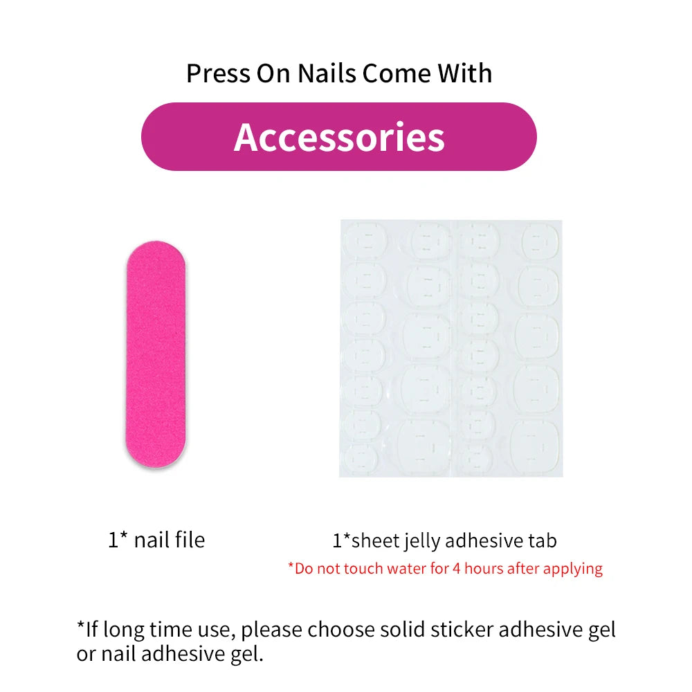 10Pcs/Set Handmade Y2K Long Square  White French press on nails，DoMo Star and Heart pattern Decoration