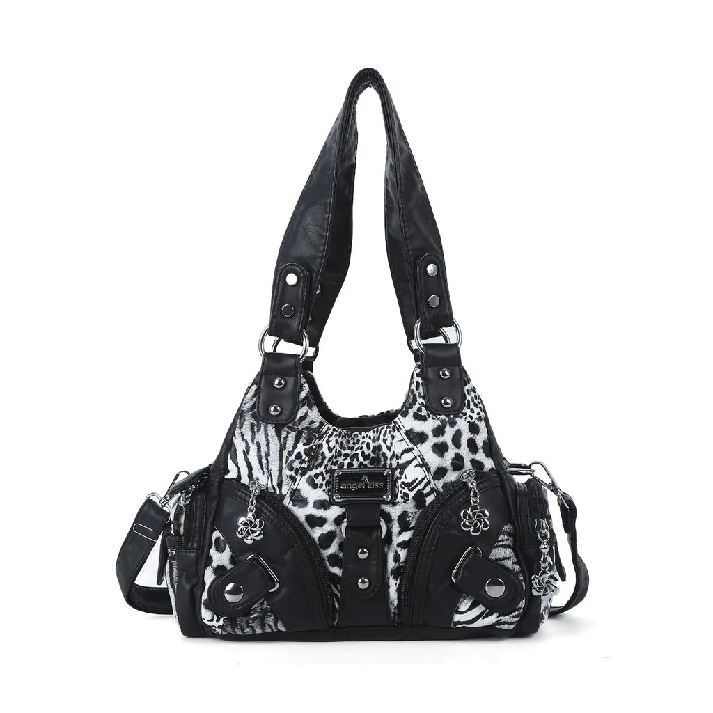 Angel Kiss Soft Tote Bag Women Handbags Small Top-handle Fashion Satchel Multi-Pockets Crossbody Shoulder Bag Hobos Phone Pack
