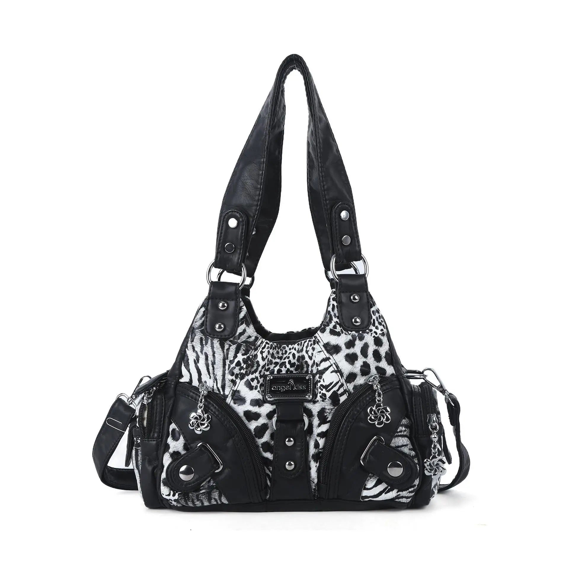 Angel Kiss Soft Tote Bag Women Handbags Small Top-handle Fashion Satchel Multi-Pockets Crossbody Shoulder Bag Hobos Phone Pack