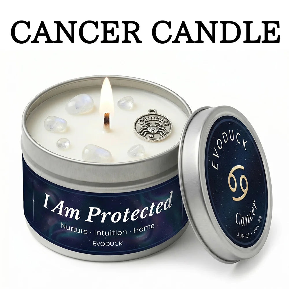 aurus Zodiac Scented Candle, Botanical Vanilla, Astrology Aromatherapy Candle in Tin, Home Fragrance Decor Birthday Gift, 3oz