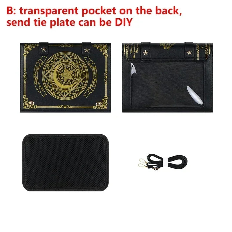 Lolita Y2K Star Moon Magic Book Shoulder Ita Bag Women's Girls Gothic Vintage Mini Backpacks Fashion Cute Crossbody Handbags