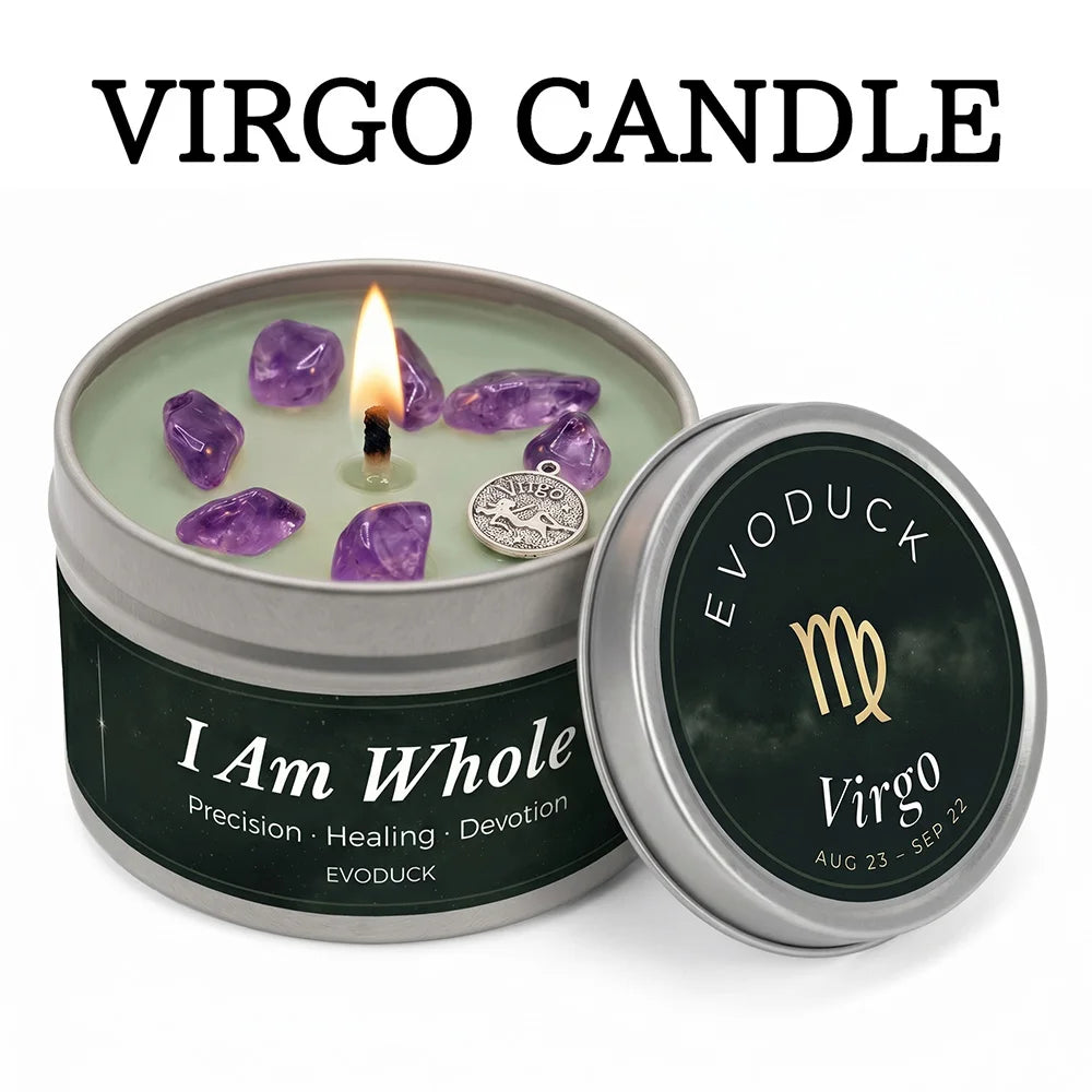 aurus Zodiac Scented Candle, Botanical Vanilla, Astrology Aromatherapy Candle in Tin, Home Fragrance Decor Birthday Gift, 3oz