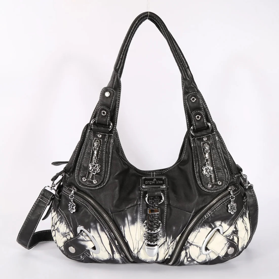 Angel kiss Women Handhag Large Fashion Shoulder bags Vintage Shoulder Bags Female Top-handle Tote Bag Large Purse