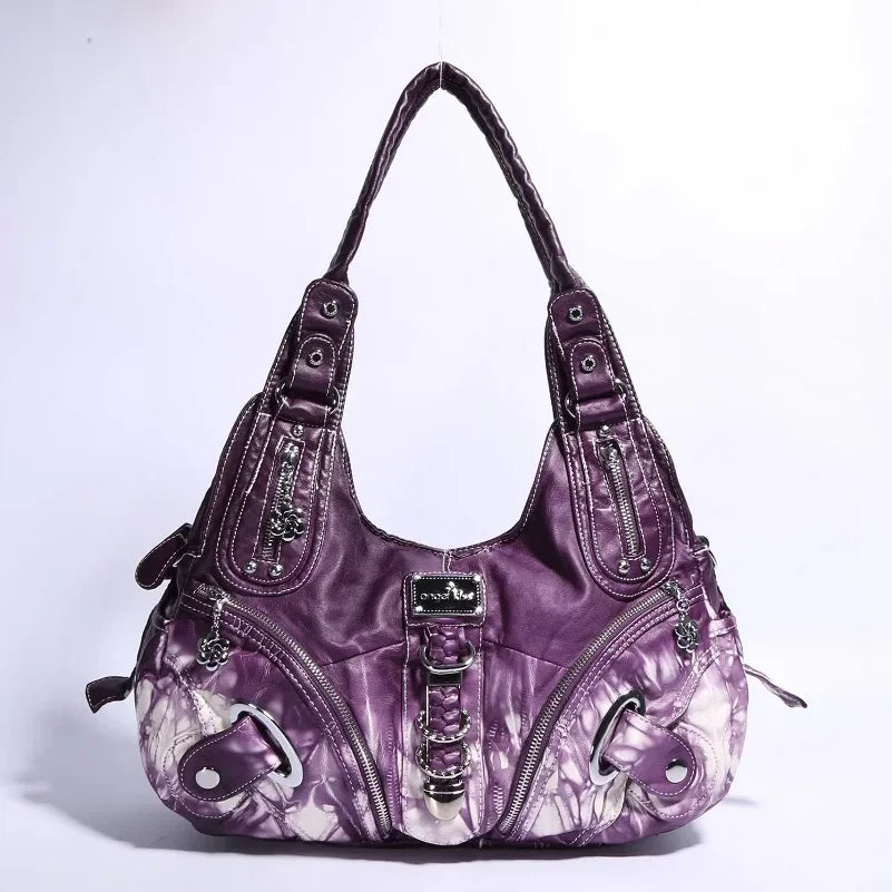Angel kiss Women Handhag Large Fashion Shoulder bags Vintage Shoulder Bags Female Top-handle Tote Bag Large Purse
