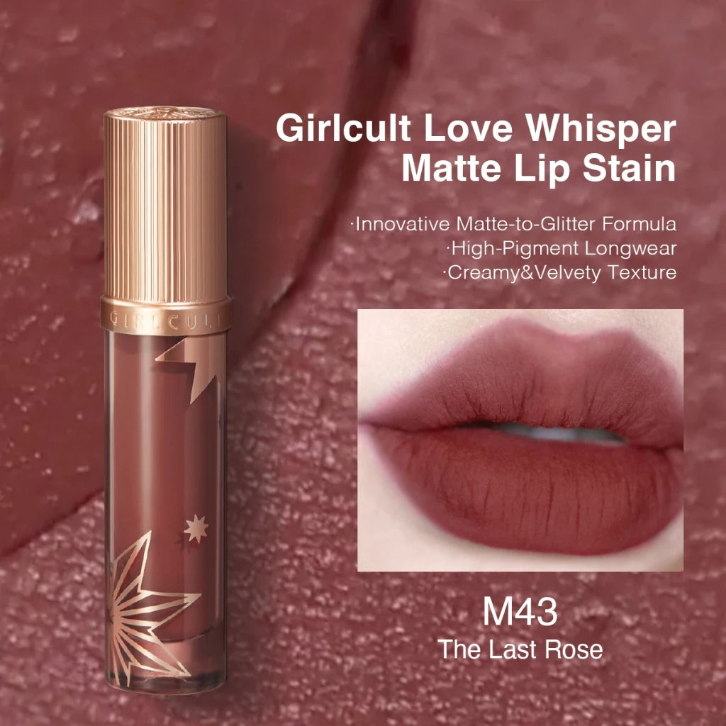 Girlcult Lip Cream Mud Thin Matte Soft Mist Velvet Liquid Lipstick Longlasting Transfer Proof 3.8g Makeup Cosmetics