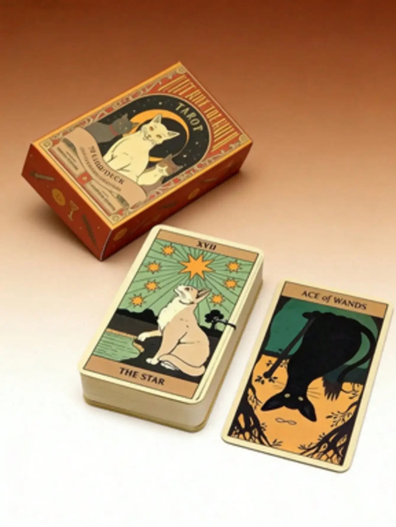 Themed Tarot Cards Deck for Beginners Fortune Telling Divination Spiritual Guidance Party Game Night Fun Gift