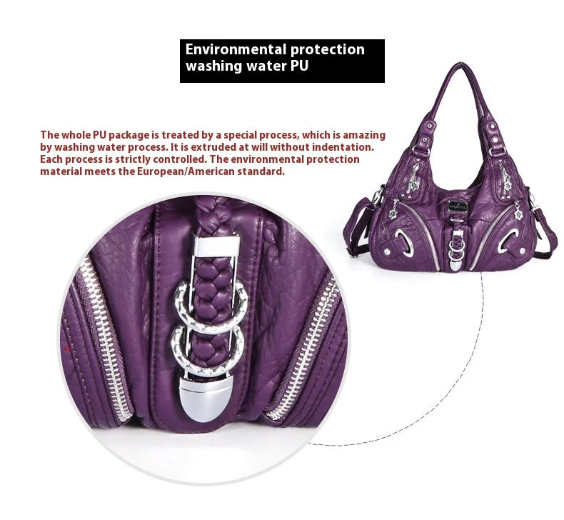 Angelkiss Frauen Handtaschen Mode Schulter Tasche Große Tote Top-griff Shopping-Pack Multifunktionale Satchel Dame Geldbeutel
