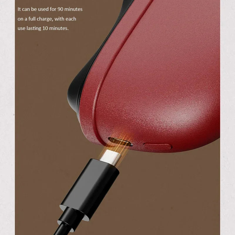 Electric Gua Sha Massager with LED Light Bian Stone Scraping Massage Tool for Face Neck Back Skin Care Lift